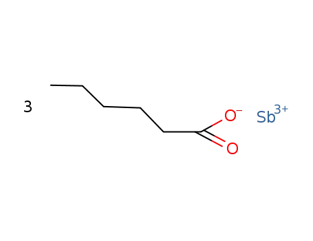 Sb(3+)*3CH3(CH2)4CO2(1-)=Sb(O2C(CH2)4CH3)3