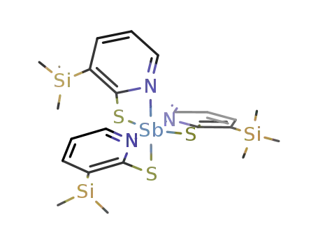 tris{(3-trimethylsilyl)pyridine-2-thiolato}antimony(III)