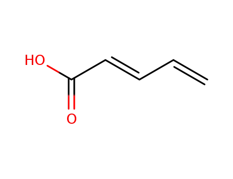 Molecular Structure of 21651-12-7 (trans-2,4-Pentadienoicacid)