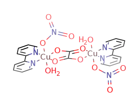 [(copper(II)(nitrate)(2,2'-bipyridine)(H2O))2(μ-oxalate)]