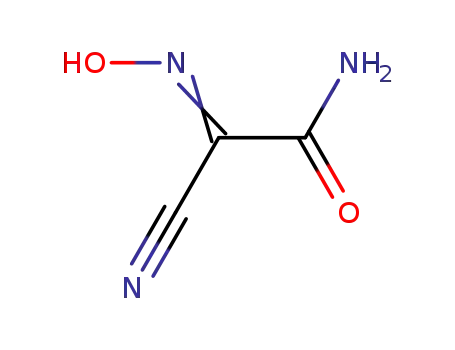 Molecular Structure of 3849-20-5 (2-Cyano-2-oximinoacetamide)