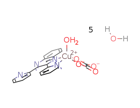 [copper(II) bis(2-pyridyl)quinoxaline (oxalate)(aqua)] pentahydrate