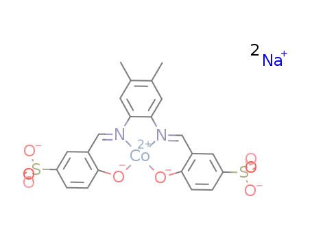 disodium[(bis(5-sulfosalicylaldehyde)-4,5-dimethyl-o-phenylenediiminato)cobalt(II)]