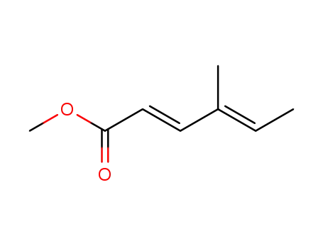 Molecular Structure of 57258-50-1 (2,4-Hexadienoic acid, 4-methyl-, methyl ester, (E,E)-)