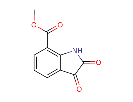 Molecular Structure of 103030-10-0 (Methyl2,3-dioxoindoline-7-carboxylate)