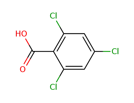 Molecular Structure of 50-43-1 (2,4,6-Trichlorobenzoic acid)