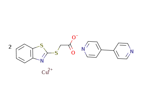 ([Cu(2-benzothiazolylthioacetato)2(4,4'-bipyridine)])(n)