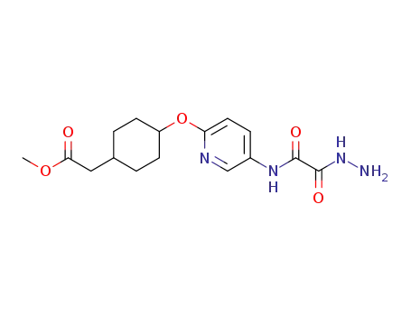 methyl 2-((1s,4s)-4-(5-(2-hydrazinyl-2-oxoacetamido)pyridin-2-yloxy)cyclohexyl)acetate