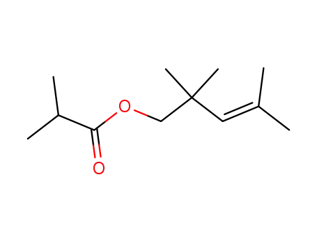 Molecular Structure of 3494-69-7 (2,2,4-trimethylpent-3-enyl isobutyrate)
