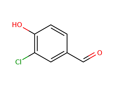 Molecular Structure of 2420-16-8 (3-Chloro-4-hydroxybenzaldehyde)