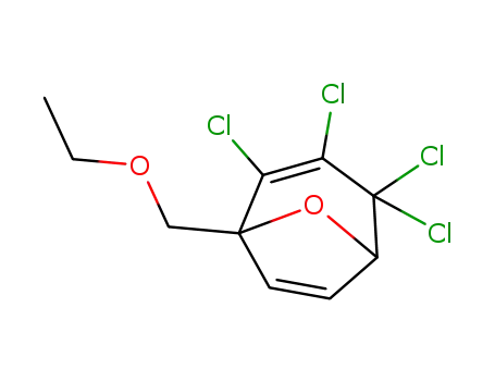 (1S*,5S*)-2,3,4,4-tetrachloro-1-ethoxymethyl-8-oxabicyclo-[3.2.1]octa-2,6-diene