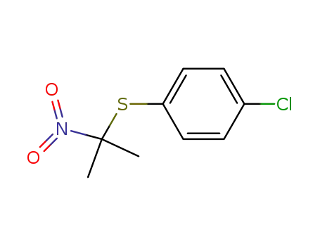 Molecular Structure of 52755-34-7 (Benzene, 1-chloro-4-[(1-methyl-1-nitroethyl)thio]-)