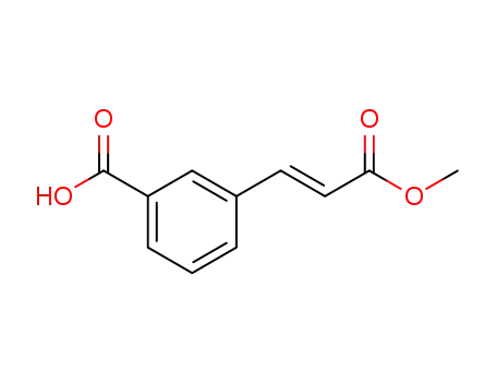 Molecular Structure of 115974-96-4 (Benzoic acid, 3-[(1E)-3-methoxy-3-oxo-1-propenyl]-)