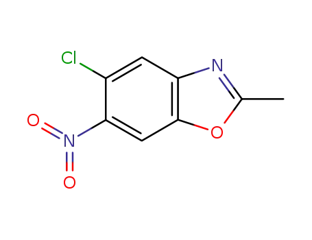 Molecular Structure of 13452-16-9 (5-Chloro-2-Methyl-6-Nitrobenzoxazole)
