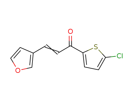 1-(5-chlorothiophen-2-yl)-3-(furan-3-yl)propenone