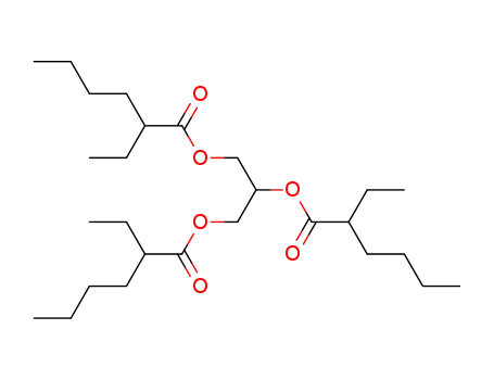 Molecular Structure of 7360-38-5 (Glyceryl tri(2-ethylhexanoate))