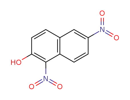 Molecular Structure of 606-79-1 (1,6-dinitronaphthalen-2-ol)