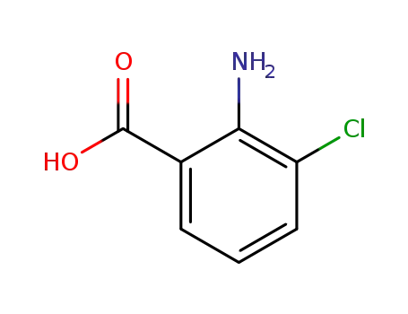 Molecular Structure of 6388-47-2 (2-Amino-3-chlorobenzoic acid)