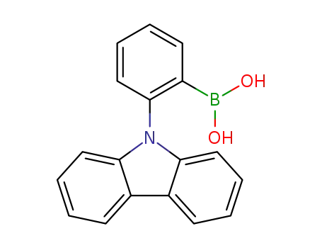 Molecular Structure of 1189047-28-6 (B-[2-(9H-Carbazol-9-yl)phenyl]boronic acid)