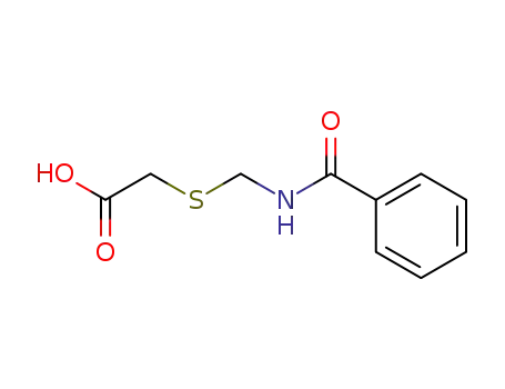 Molecular Structure of 55843-15-7 (Acetic acid, [[(benzoylamino)methyl]thio]-)
