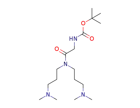 2-(tert-butyloxycarbonyl)amino-N,N-bis[3-(dimethylamino)propyl]-acetamide