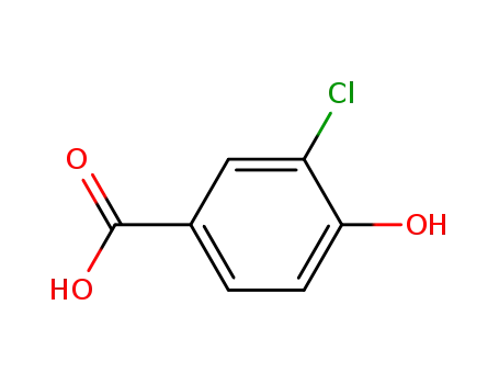 Molecular Structure of 3964-58-7 (3-CHLORO-4-HYDROXYBENZOIC ACID)