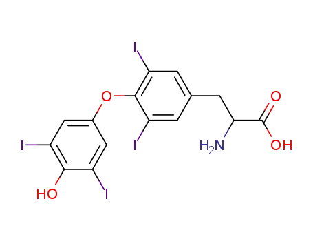 Molecular Structure of 300-30-1 (DL-THYROXINE)