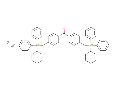 4,4'-bis(((cyclohexyl)diphenylphosphonio)methyl)benzophenone dibromide