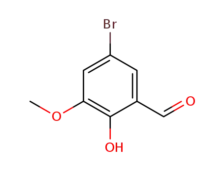 Molecular Structure of 5034-74-2 (5-BROMO-2-HYDROXY-3-METHOXYBENZALDEHYDE)