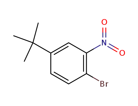 Molecular Structure of 70729-05-4 (1-Bromo-4-tert-butyl-2-nitrobenzene)