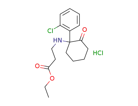 ethyl 3-((1-(2-chlorophenyl)-2-oxocyclohexyl)amino)propanoate hydrochloride