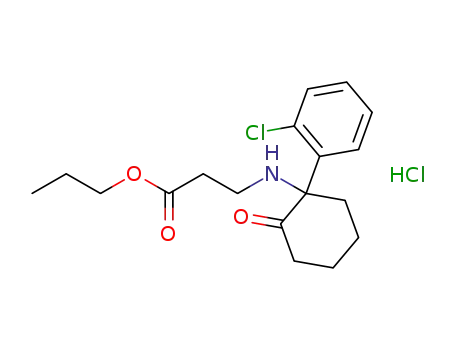 n-propyl 3-((1-(2-chlorophenyl)-2-oxocyclohexyl)amino)propanoate hydrochloride