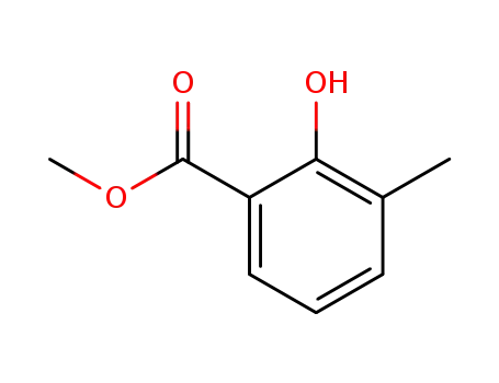 Molecular Structure of 23287-26-5 (METHYL 2-HYDROXY-3-METHYLBENZOATE)