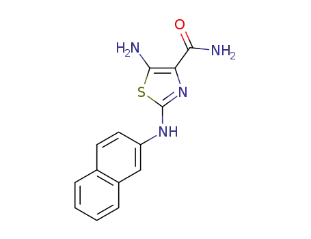 5-amino-2-(naphthalen-2-ylamino)thiazole-4-carboxamide