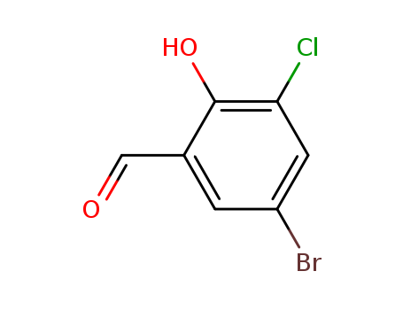 5-bromo-3-chloro-2-hydroxybenzaldehyde