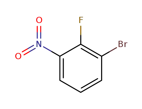 Molecular Structure of 58534-94-4 (3-BROMO-2-FLUORONITROBENZENE)