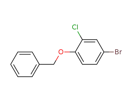 Molecular Structure of 56872-27-6 (1-BENZYLOXY-4-BROMO-2-CHLOROBENZENE)