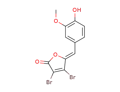 (Z)-3,4-dibromo-5-(4-hydroxy-3-methoxybenzylidene)furan-2(5H)-one