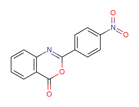 Molecular Structure of 16063-05-1 (2-(4-Nitrophenyl)-4H-3,1-benzoxazin-4-one)