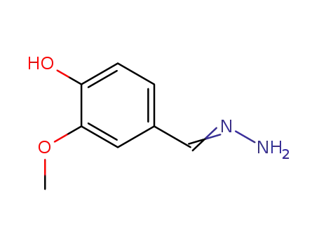 Molecular Structure of 1527-84-0 (Benzaldehyde, 4-hydroxy-3-methoxy-, hydrazone)