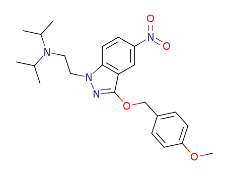 1-(2-diisopropylaminoethyl)-3-(4-methoxybenzyloxy)-5-nitroindazole