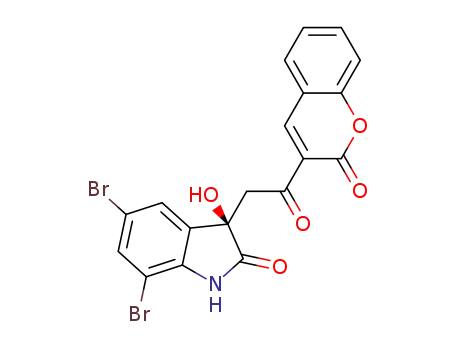 (R)-5,7-dibromo-3-hydroxy-3-[2-oxo-2-(2-oxo-2H-chromen-3-yl)ethyl]indolin-2-one