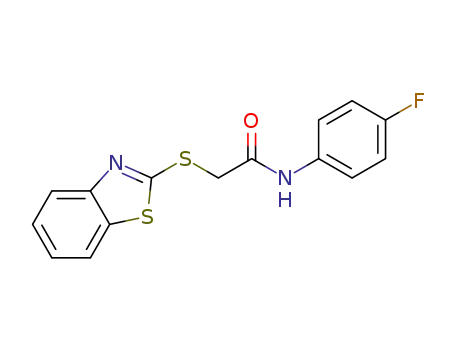 2-(benzo[d]thiazol-2-ylthio)-N-(4-fluorophenyl)acetamide