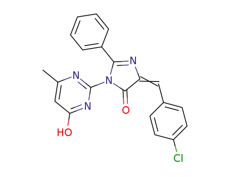 4-(4-chlorobenzylidene)-1-(4-hydroxy-6-methylpyrimidin-2-yl)-2-phenyl-1H-imidazol-5(4H)-one