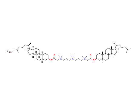 N,N,N',N'-tetramethyl-1,5,9-triazanonane-1,9-bis(N,N'-3β-acetate-5β-cholestan)ammonium dibromide