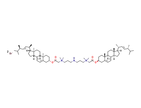 N,N,N',N'-tetramethyl-1,5,9-triazanonane-1,9-bis(N,N'-3β-acetate-ergosta-5,7,22-triene)ammonium dibromide