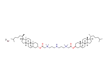 N,N,N,N',N'-tetramethyl-1,5,9-triazanonane-1,9-bis(N,N'-3β-acetate-cholest-5-ene)ammonium dibromide