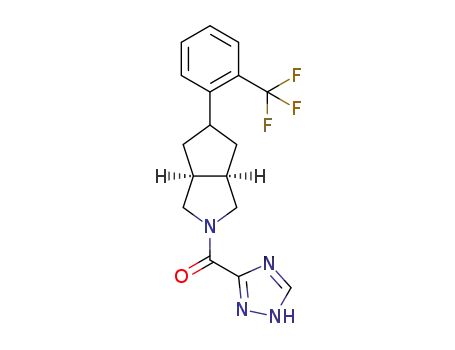 3-{[(3aR,6aS)-5-[2-(trifluoromethyl)phenyl]octahydrocyclopenta[c]pyrrol-2-yl]carbonyl}-1H-1,2,4-triazole