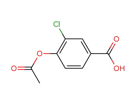 Molecular Structure of 70679-89-9 (Benzoic acid, 4-(acetyloxy)-3-chloro-)