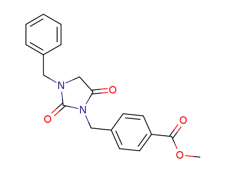 methyl 4-((3-benzyl-2,5-dioxoimidazolidin-1-yl)methyl)benzoate